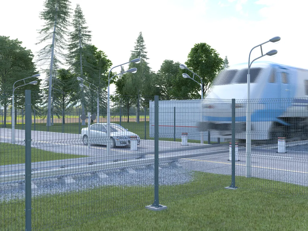 Fence sections made of welded mesh of the OPTIMA series by DoorHan - view 2